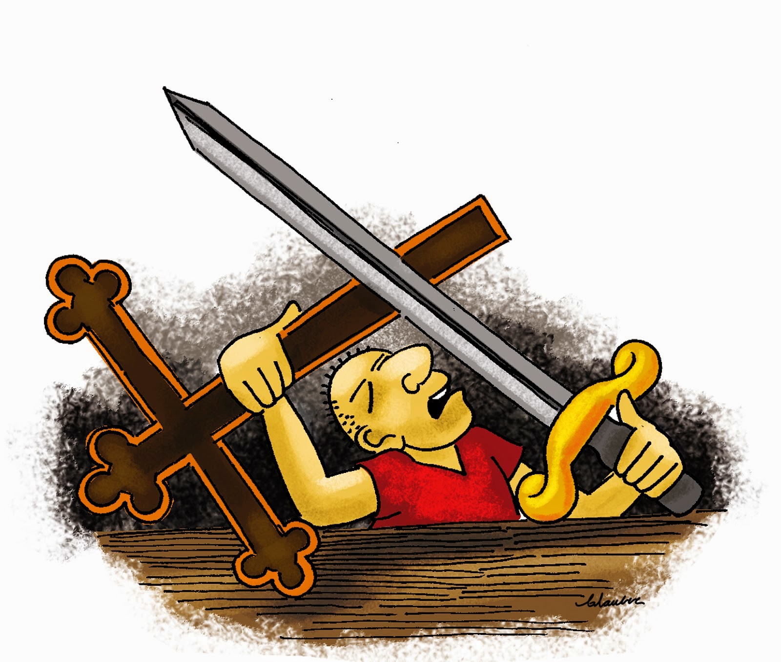 'Entre a Cruz e a Espada', por Johnny Oliveira Dias