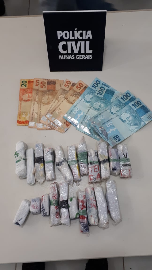 Polícia Civil prende homem que traficava drogas em sua loja no centro de Barbacena